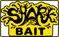 Original yellow Shark Bait logo